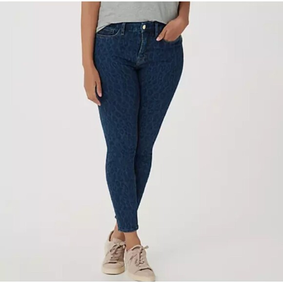 Jen7 by 7 for All Mankind - Ankle Skinny - NightFall Leopard - Reg 16 A387374 - Picture 1 of 4